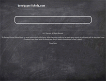Tablet Screenshot of browpapertickets.com